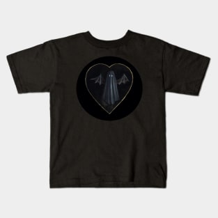 Black Bat Ghost Kids T-Shirt